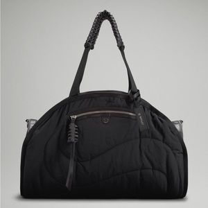 Lululemon Mushroom Leather Gym Bag